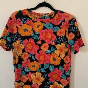 Floral Asymmetrical Dress